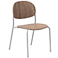 KFI Studios Tioga Guest Chair, Beech/Silver