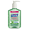 PURELL® Aloe Advanced Hand Sanitizer - Floral Scent - 8 fl oz (236.6 mL) - Pump Bottle Dispenser - Kill Germs - Hand - Clear - Moisturizing, Residue-free, Non-sticky - 12 / Carton 1 thumbnail image