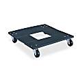 Safco® Stack Chair Cart, 4 1/2"H x 23 1/2"W x 23 1/8"D, Black