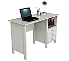 Inval Laura 48"W Writing Desk With Storage Area, Laricina White 1 thumbnail image
