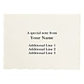 Custom Printed Stationery Note Cards, Deckle Edge, Folded, 4 7/8" x 3 1/2", Ecru Matte, Box Of 25 1 thumbnail image