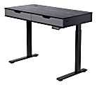 Realspace® Smart Electric 48"W Height-Adjustable Staanding Desk, Black/Gray