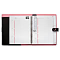 Day-Timer® Pink Ribbon Wirebound Black Microfiber Binder And Starter Set With Snap, 8 1/2" x 11", Black 1 thumbnail image