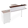 WorkPro® ModOffice™ Shelf Kit For Reception, 3/4"H x 54"W x 8 7/8"D, Walnut 1 thumbnail image
