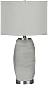 Monarch Specialties Shaefer Table Lamp, 25”H, Gray/Gray
