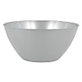 Amscan 5-Quart Plastic Bowls, 11" x 6", Silver, Set Of 5 Bowls 1 thumbnail image