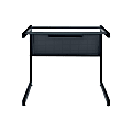 Eurostyle Caesar 34"W Writing Desk, Black 1 thumbnail image