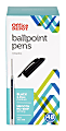 Office Depot® Brand Ballpoint Stick Pens, 1.0 mm, Medium Point, Clear Barrel, Black Ink, Pack Of 48 1 thumbnail image
