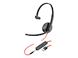 Poly Blackwire C3215 USB - 3200 Series - headset - on-ear - wired - USB, 3.5 mm jack 1 thumbnail image