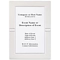 Custom Printed Premium Invitations, Tailored Pearl Frame, Flat, 5 1/2" x 7 3/4", White Matte, Box Of 25 1 thumbnail image