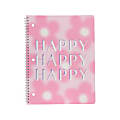 Eccolo Lena + Liam Back To School Notebook, 8-1/2" x 11", 1 Subject, College Rule, 80 Sheets, Happy Aura 1 thumbnail image