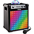 ION Party Rocker Max Portable Bluetooth Speaker System - 100 W RMS - Black - 65 Hz to 20 kHz - Battery Rechargeable