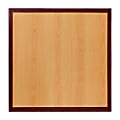 Flash Furniture Square 2-Tone High-Gloss Resin Table Top With Drop-Lip, 24", Cherry/Mahogany