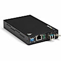 StarTech.com Gigabit Ethernet Copper-to-Fiber Media Converter - SM LC - 10 km - Ethernet Media Converter - GbE Converter - 1 x Network (RJ-45) - 1 x LC Ports - DuplexLC Port - Single-mode - Gigabit Ethernet - 1000Base-T, 1000Base-LX - Rack-mountable