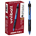 uni-ball® Power Tank Retractable Ballpoint Pens, 1.0 mm, Blue Barrel, Blue Ink, Pack Of 12 Pens 1 thumbnail image