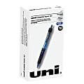 uni-ball® Power Tank Retractable Ballpoint Pens, 1.0 mm, Blue Barrel, Blue Ink, Pack Of 12 Pens