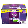 Poise Very Light Absorbency Long Incontinence Panty Liners, Box Of 132 Liners 1 thumbnail image