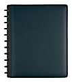 TUL® Discbound Notebook With Leather Cover, Letter Size, Narrow Ruled, 60 Sheets, Navy 1 thumbnail image