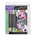 Vivid by Brea Reese® Queen of Hearts Color-by-Number Marker Notepad, Kit Of 17 Pieces 1 thumbnail image