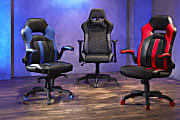 RS Gaming DRG High Back Gaming Chair BlackGray Office Depot