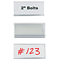 Wire-Rac™ Snap-On Label Holders, 1 5/16" x 3", Clear, Box Of 25 1 thumbnail image