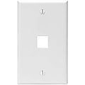 Leviton QuickPort 1 Socket Faceplate - 1 x Socket(s) - 1-gang - White 1 thumbnail image