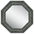 PTM Images Framed Mirror, Octagonal, 35 1/2"H x 35 1/2"W, Stone Gray