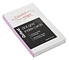 Oxford Dot Grid Index Cards, 3" x 5", Orchid Edges, Pack Of 50 Cards 1 thumbnail image