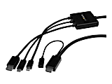 StarTech.com 6ft USB-C, HDMI or Mini DisplayPort to HDMI Adapter Cable - Adapter cable - HDMI, Mini DisplayPort, 24 pin US - CMDPHD2HD 1 thumbnail image
