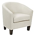 Ave Six Work Smart™ Ethan Tub Chair, Linen/Dark Espresso