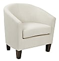 Ave Six Work Smart™ Ethan Tub Chair, Linen/Dark Espresso 1 thumbnail image