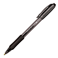 Paper Mate® Comfortmate™ Grip Retractable Ballpoint Pens, Medium Point, 1.0 mm, Black Barrel, Black Ink, Pack Of 12