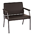 Office Star Bariatric Big & Tall Chair, Dillion Fabric With Arms, Black 1 thumbnail image