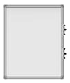Luxor Magnetic Dry-Erase Whiteboards, 23 5/16" x 18 3/4", Aluminum Frame With Silver Finish, Pack Of 4