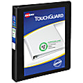 Avery TouchGuard® Protection View 3 Ring Binder, 1" Slant Rings, Black With Clear View Cover, 1 Binder