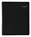AT-A-GLANCE® 24-Hour Daily Appointment Book/Planner, 7" x 8-3/4", Black, January to December 2020  