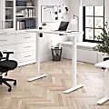 Bush Business Furniture Move 40 Series 48"W x 24"D Electric Height Adjustable Standing Desk, White/White Powder Coat, Standard Delivery 1 thumbnail image