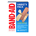 BAND-AID® Brand Adhesive Bandages Variety Pack, Assorted Sizes, 30 ct