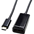 VisionTek USB 3.1 Type C to DisplayPort Adapter (M/F) - USB Type C to DisplayPort Adapter - USB-C to DP Adapter Male to Female 5 Inch UHD 4K (3840x2160) 60 Hz Thunderbolt 3 TB3 Compatible for Mac Windows Chromebook