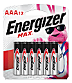 Energizer® Max® AAA Alkaline Batteries, Pack Of 12