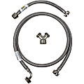 Certified Appliance Accessories Braided Stainless Steel Steam Dryer Installation Kit with Elbow, 6ft - STMKIT1 1 thumbnail image