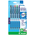 Pilot® "Bottle to Pen" B2P Retractable Gel Pens, Medium Point, 1.0 mm, 86% Recycled, Translucent Barrels, Assorted Ink Colors, Pack Of 5