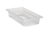 Cambro Translucent GN 1/3 Food Pans, 2-1/2"H x 6-15/16"W x 12-3/4"D, Pack Of 6 Containers