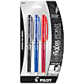 Pilot® FriXion® Ball Erasable Gel Pens, Extra-Fine Point, 0.5 mm, Assorted Barrels, Assorted Ink Colors, Pack Of 3