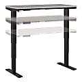 Bush® Business Furniture Move 40 Series Electric 48"W x 24"D Electric Height-Adjustable Standing Desk, Platinum Gray/Black, Standard Delivery