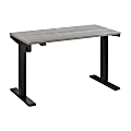 Bush® Business Furniture Move 40 Series Electric 48"W x 24"D Electric Height-Adjustable Standing Desk, Platinum Gray/Black, Standard Delivery