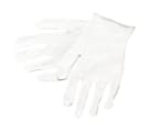 Memphis Cotton Inspector Gloves, Mens, Reversible, White, 12 Pairs