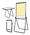 Office Depot® Brand Convertible Table/Footbar Non-Magnetic Dry-Erase Whiteboard Presentation Easel, 67" x 30-1/2", Metal Frame With Black Finish 1 thumbnail image