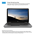 HP Pavilion Laptop, 15.6" Screen, 6th Gen Intel® Core™ i7, 8GB Memory, 1TB Hard Drive, Windows® 10 Home