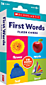 Scholastic First Words Flash Cards, 6-1/4”H x 3-5/16”W, Pre-K, Pack Of 56 Cards